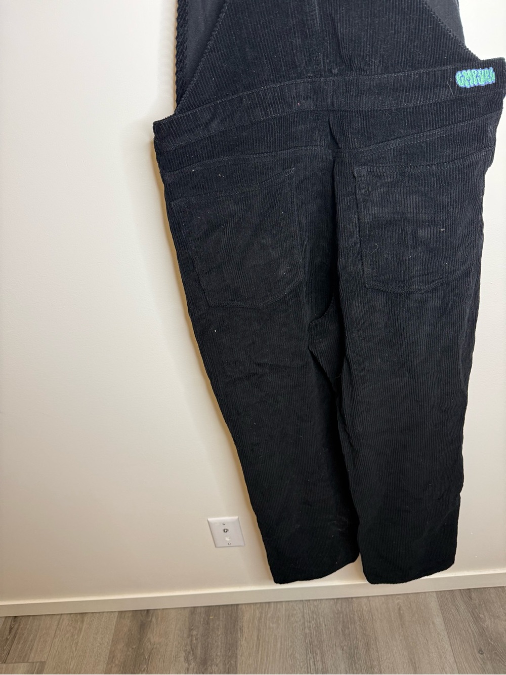 90s Cordoroy Empyre Overalls black size XL - Picture 7 of 8